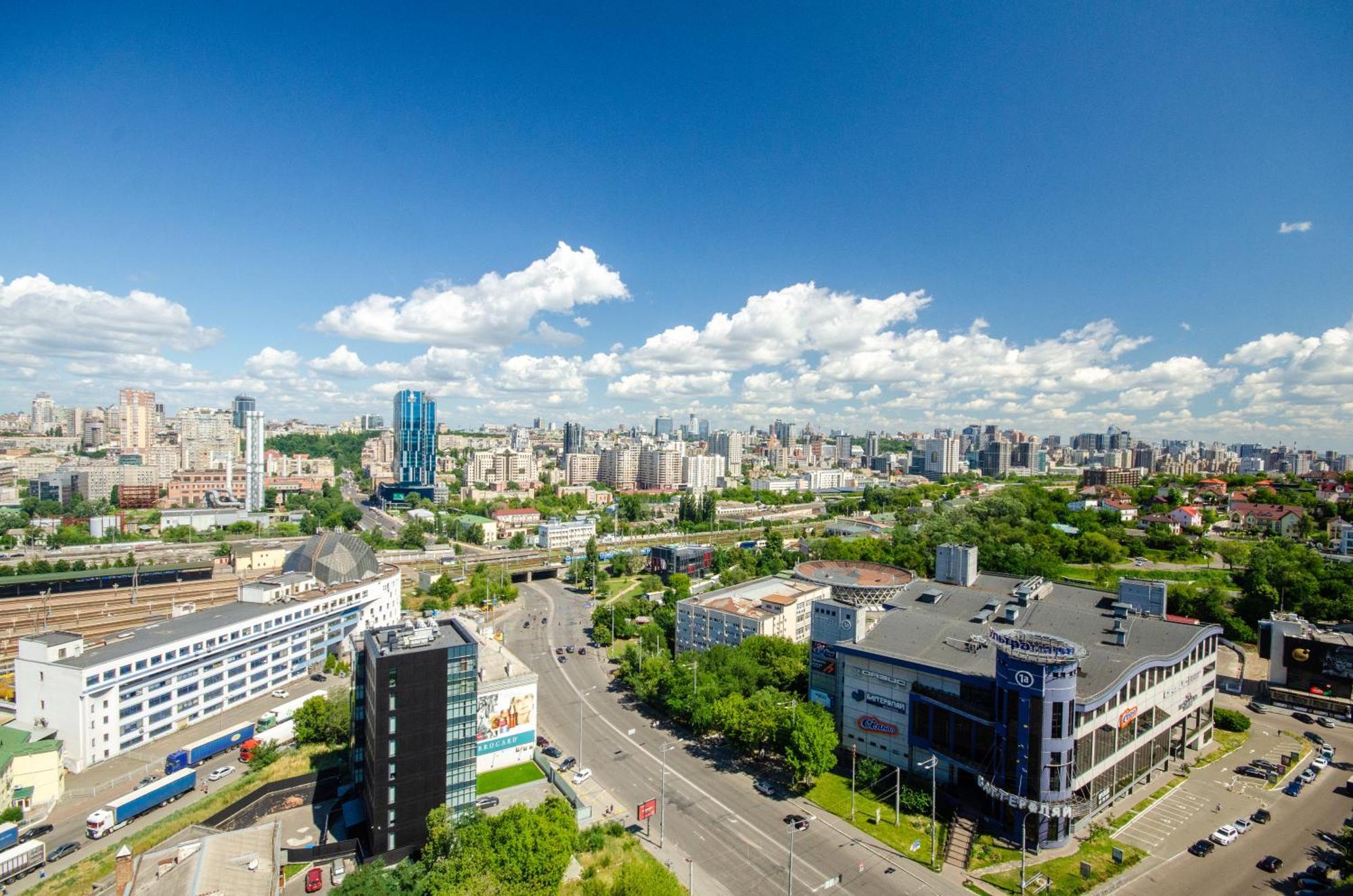 Petrovdom 205-206 Panoramic City View Apartments At Rc Kvartet, Central Railway Station Kiev Eksteriør billede