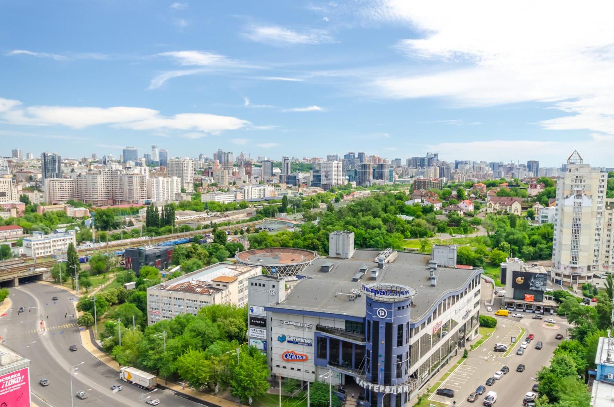 Petrovdom 205-206 Panoramic City View Apartments At Rc Kvartet, Central Railway Station Kiev Eksteriør billede